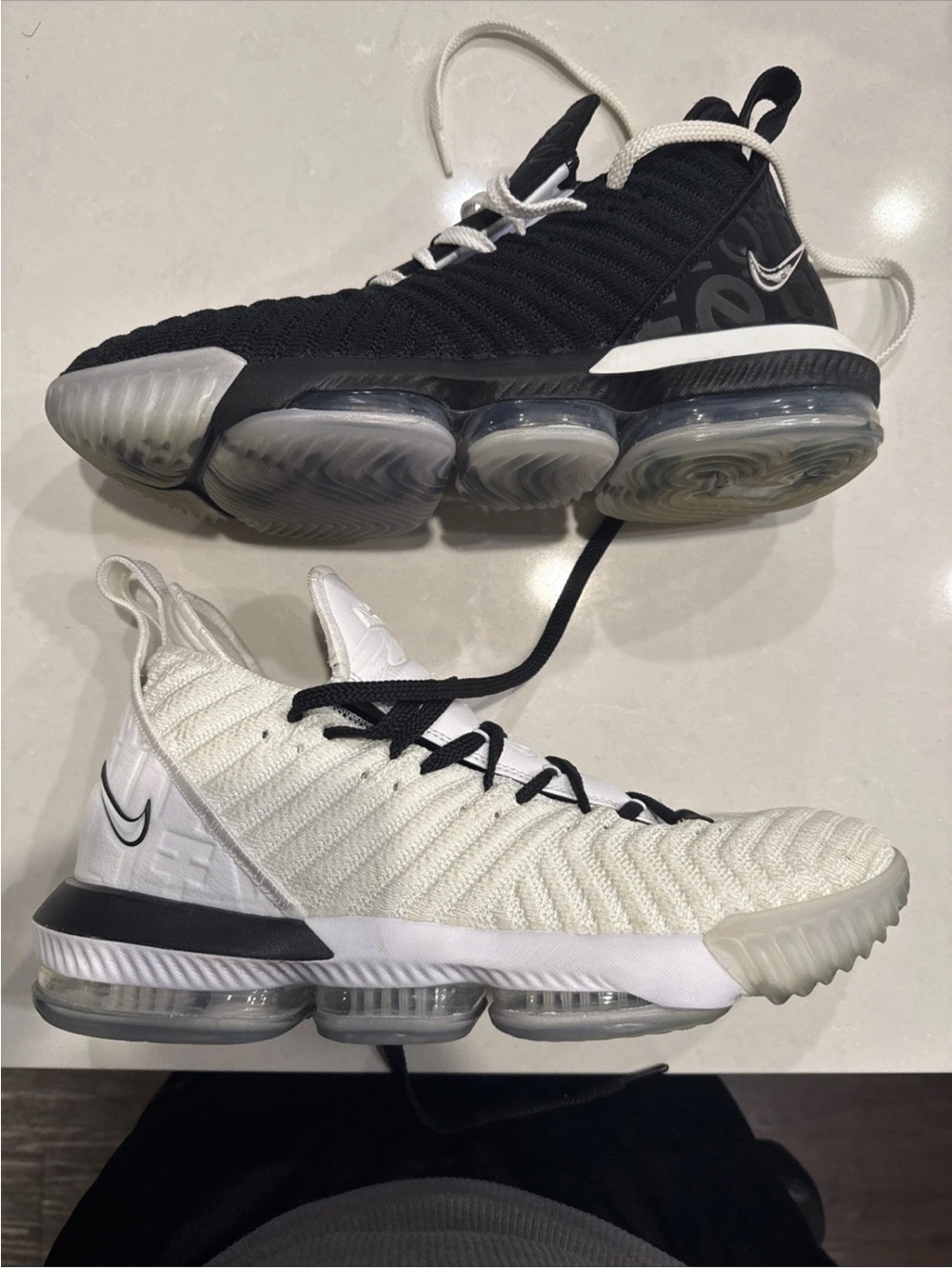 Nike Black and White Men's Basketball Sneakers